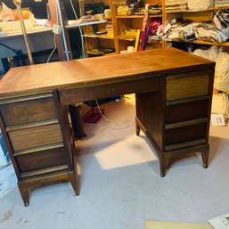 Nice Vintage LANE Wood Desk 23' X 48' X 29' Surface Wear Noted (Basement)