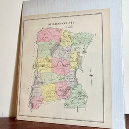 Vintage SULLIVAN COUNTY NEW HAMPSHIRE Map