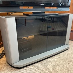 Tv Stand With Glass Doors (Den)