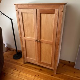 Solid Wood Two-Door Cabinet (Upstairs)