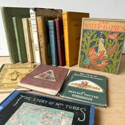 Book Lot: Antique & Vintage Childrens, Inc 'The Water-Babies,' Beatrix Potter, Winnie The Pooh, & More (IS)