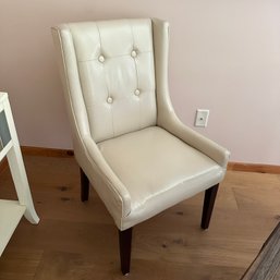 Off-White Tufted Chair (Master BR)