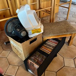 CDs, Heater, Fan, Weights And Stool (Kitchen)
