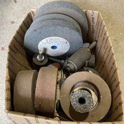 Box Lot Of Assorted Grinding Wheels (Garage Right)