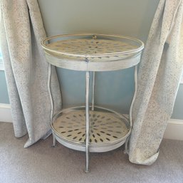 Decorative Metal Side Table (60324) (b2)