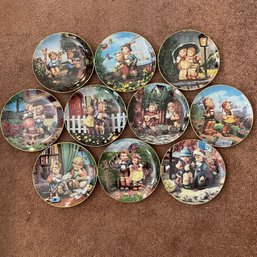 Set Of 10 M.J. Hummel Little Companions Collectible Plates