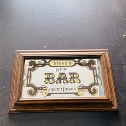 Personalized Vintage Style Bar Sign 'Steve's Bar' (Pod Shelf)