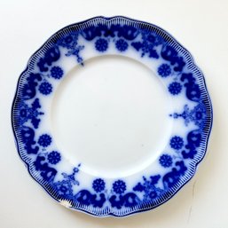 Antique FLOW BLUE Johnson Bros England Plate - See Notes (MB)