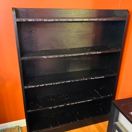 4 Shelf Black Bookcase (dining Room 48106)