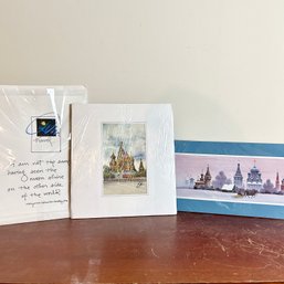 Trio Of Artist Signed Pictures: Istanbul And Travel Art