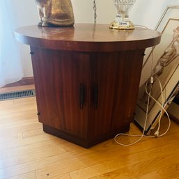 Vintage End Table With Cabinet No. 1 (Living Room)