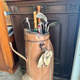 Jcpenny Sports Golf Bag With Varying Clubs And Contents In Bag Included (garage)