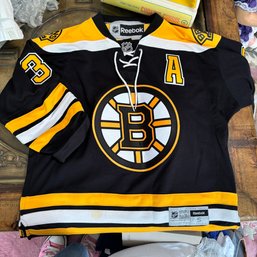 Bergeron Bruins Jersey, Size Small - Mark Shown In Photos  (LR)