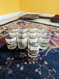 Vintage Currier And Ives Tumblers (DR)