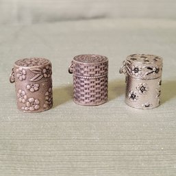 Vintage Thimble Holders / Necklace Charms