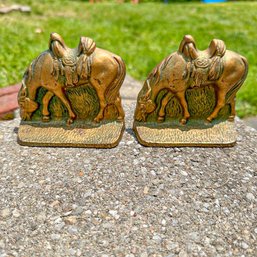 Pair Of Iron Horse Bookends