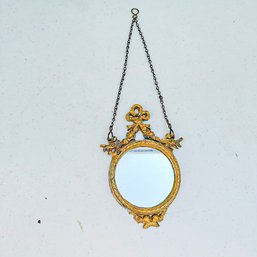 Vintage/Antique Hanging Gold Mirror With Cherubs
