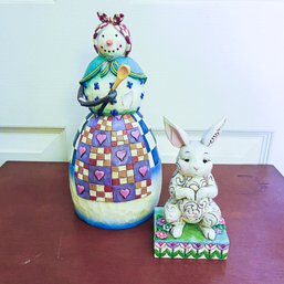 Jim Shore Sculptures 'Cute And Cuddly' And 'Winter's Comfort'