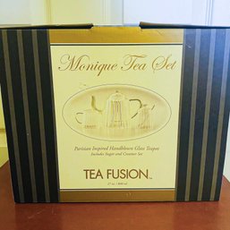Vintage Monique Glass Tea Fusion Tea Set - Still In Original Box! (Dining Room)