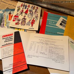 Rare Collector's Item: Large Lot From The Final North Atlantic Passage Of RMS Queen Mary Ocean Liner Sep 1967