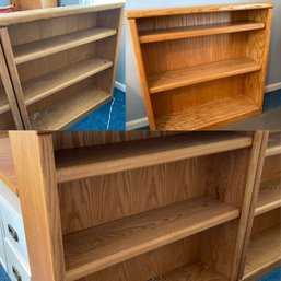 Set Of 3 Thornwood Oak Backed Bookcase Shelves (Garage)