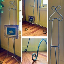 Tall Standing Art Display Easel - Art Not Included (GR)