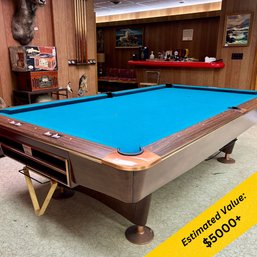 Absolutely Stunning BRUNSWICK GOLD CROWN III Pool Table ~ See Notes ~