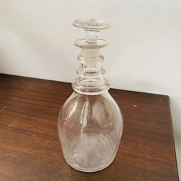 Antique 3 Ring Neck EAPG Decanter