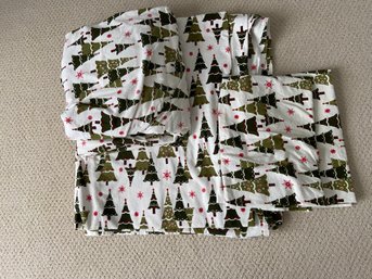 Martha Stewart Queen Size Holiday Flannel Sheet Set