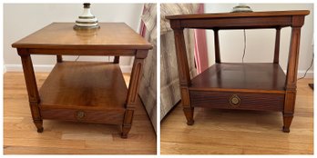 Pair Of Stunning Vintage HENREDON Side Tables (DR)