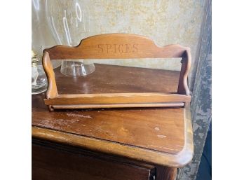 Vintage Wooden Spice Rack (Dining Room)