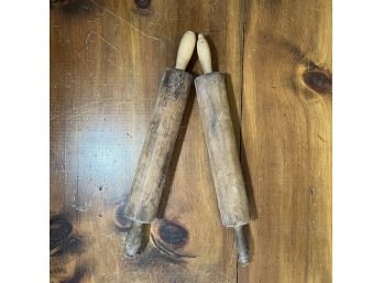 Lot Of 2 Vintage Rolling Pins (Kitchen)