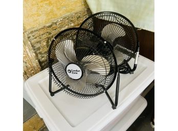 Pair Of Tabletop Fans (Dining Room)