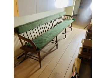 Antique 9' Wooden Bench (Upstairs Hallway)