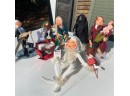 7 Annalee Christmas Themed Dolls Including Scrooge Characters From 1990s  2000s (Garage Right) MB2