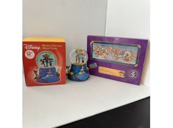 Disney Musical Birthday Water Globe & 25th Anniversary Commemorative Ticket - See Descr. (MB) MB2