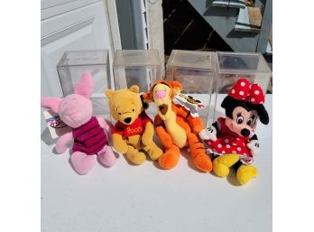 Disney Store Beanies With Plastic Boxes MB2
