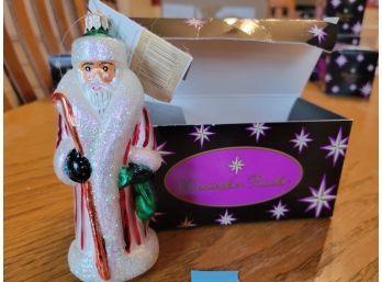 Christopher Radko Santa Blown Glass Ornament #6 (Dining Room)