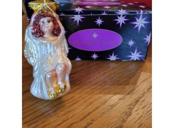 Christopher Radko Blown Glass Angel Ornament #1 (Dining Room)