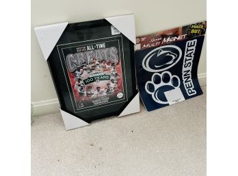 Red Sox Framed Print And Penn State Magnet (Bedroom 2)