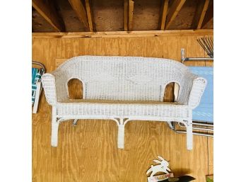 Wicker Love Seat (garage)