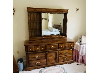 Basset Dresser With Mirrored Top And Display Shelves (Bedroom 2)