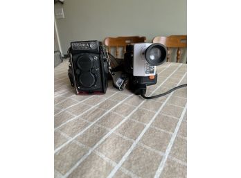 Vintage Minolta Camcorder And Yeshiva Mat-124G Camera