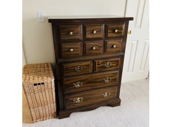 Vintage Lea Five-Drawer Dresser (Bedroom 1)