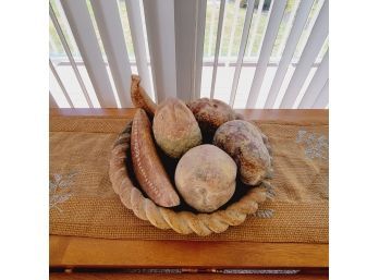 Faux Fruits And Vegetables Center Piece (porch)