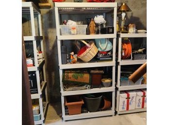 Five-Tier Plastic Garage Storage Shelving Unit No. 3 (36'X72'X24' - Basement)