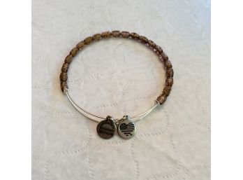 Silver-Finish Alex And Ani Energy Chocolate Bead Bracelet (Kitchen)