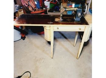 Antique White Rotary Sewing Machine Martha Washington Model (Basement)