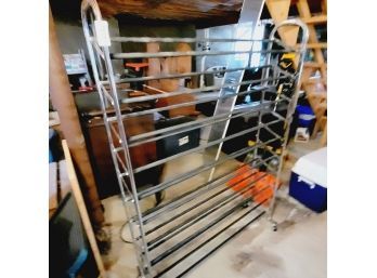 Tall Rolling Shoe Rack (Basement)