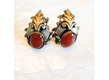 Costume Jewelry Pin Back Earrings